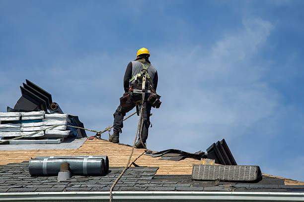 Professional Roofing technician working in Bennett, CO